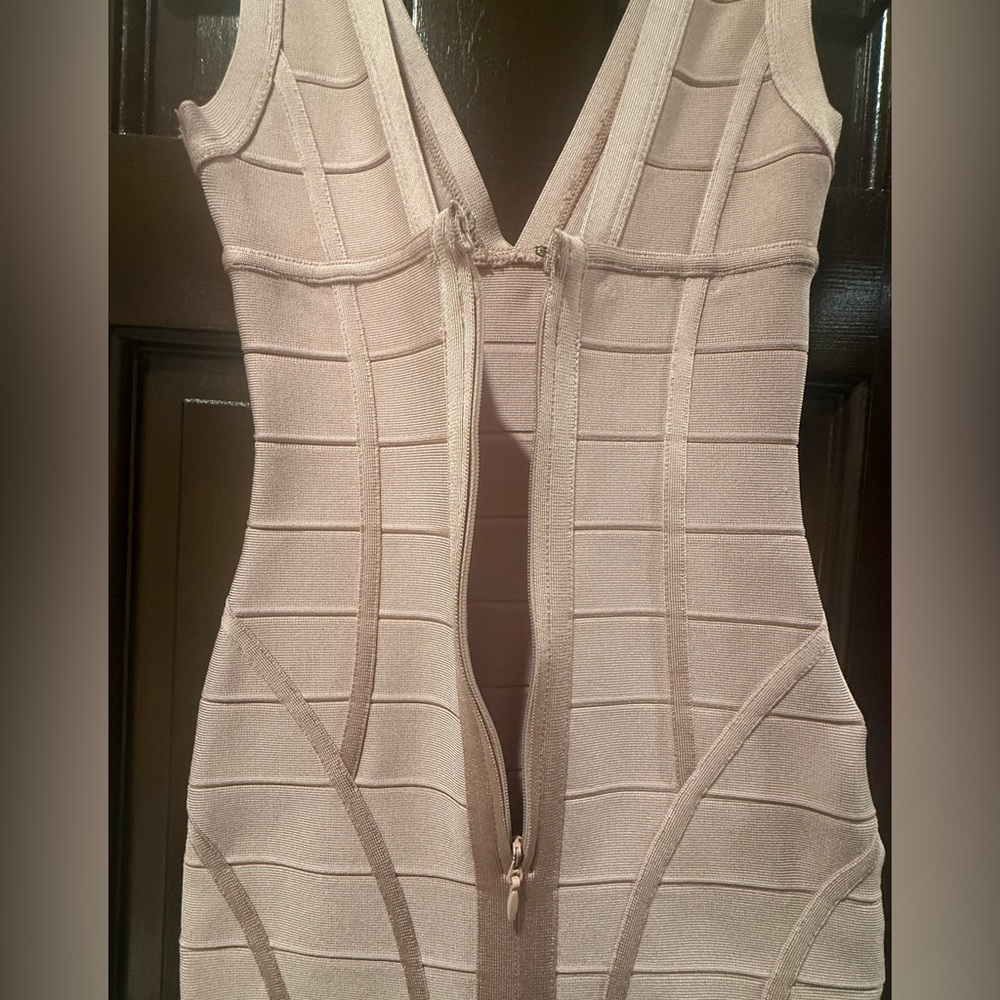 HOUSE OF CB LONDON JENNA MINI COCKTAIL DRESS, SIZE XS, NUDE/ PINK - Picture 6 of 11
